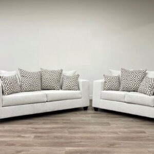 110 - Stone Sofa & Loveseat