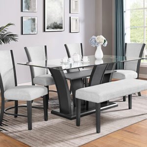1216DVT-6P CAMELIA DOVE DINING GROUP