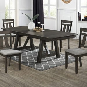 2158GB-5P MARIBELLE 5P DINING GREY BROWN