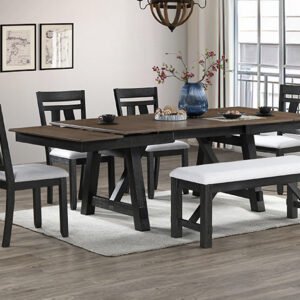 2158WC-6P MARIBELLE WHEAT CHARCOAL DINING
