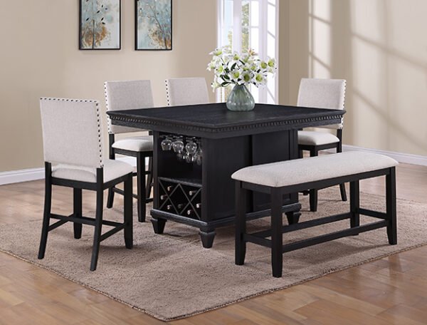 2772CL-6P REGENT CT HT DINING CHARCOAL