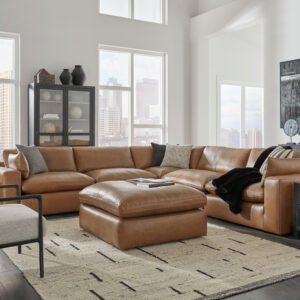 Ashley 309-01 - 5PC Genuine Leather Sectional Set