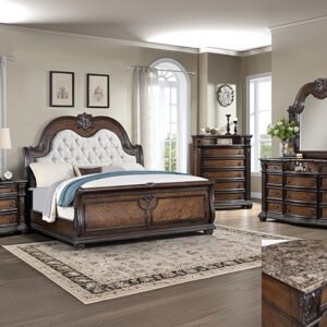 SETB1610 STANLEY BEDROOM GROUP -COFFEE BROWN