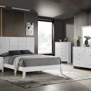 SETB4712 DENKER-EVAN WHITE BEDROOM GROUP