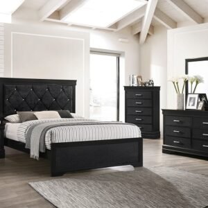 SETB6918 AMALIA BLACK BEDROOM GROUP