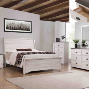 SETB8130 CORALEE BEDROOM GROUP CHALK/GREY
