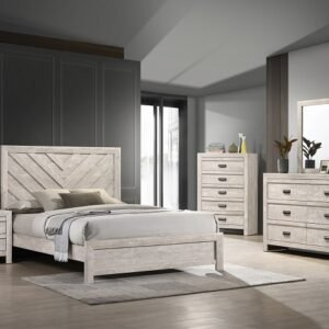 SETB9330 VALOR BEDROOM GROUP WHITE
