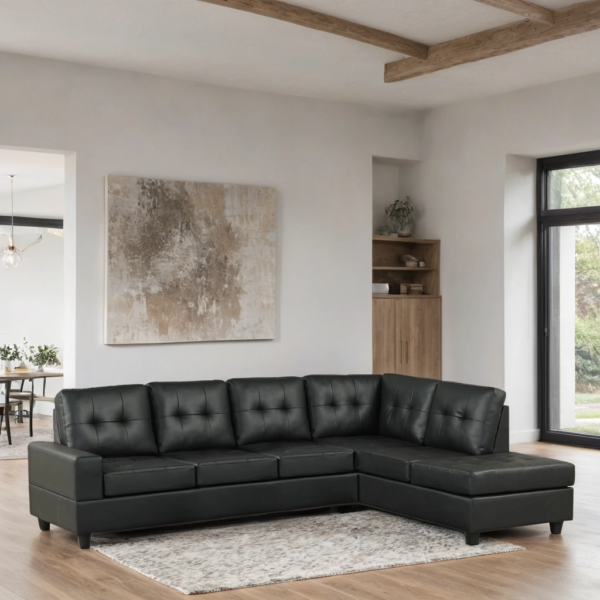 James Black PU Reversible Sectional - Image 2