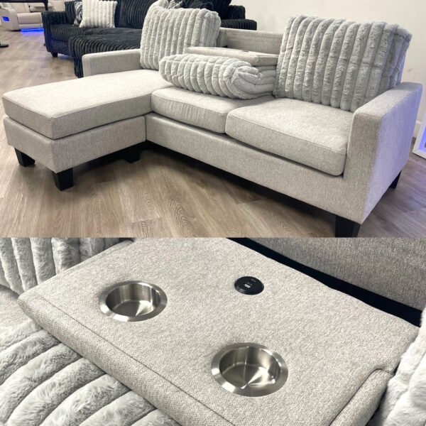NEYMAR Gray - Reversible Sectional - Image 4