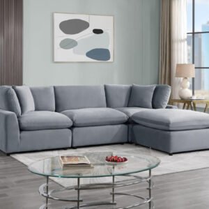 SKY Gray Velvet Modular Sectional