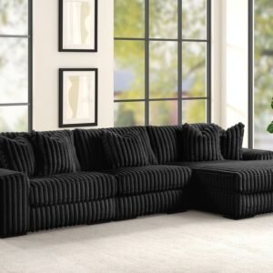 SUNDAY2 BLACK 3PC Sectional