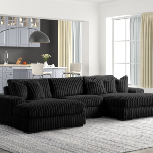 XL SUNDAY2 - BLACK 3PC Sectional