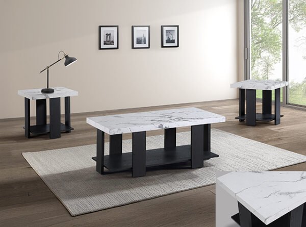 4230SET-MBL BORIS 3-PK COCKTAIL SET-FAUX MARBLE