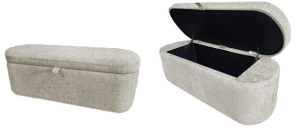 4924OT-BENCH PHILIPA STORAGE BENCH-OATMEAL TWEED