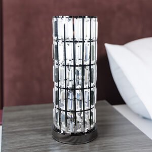 6237T-BN COLUMN TABLE LAMP BLACK NICKEL