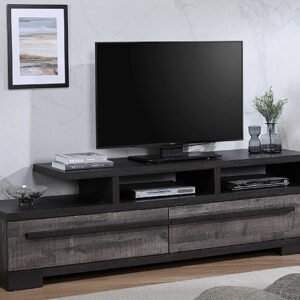 B8160-9 REMINGTON TV STAND GRAY/EBONY
