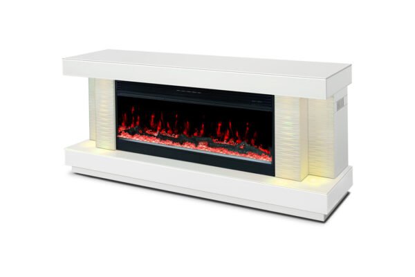 A91 TV STAND W/FIREPLACE (WHITE) - Image 2
