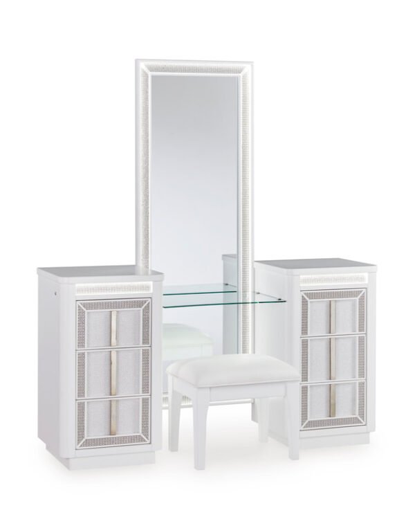 B822 - Vanity w/Stool (LED Lights) - Image 2