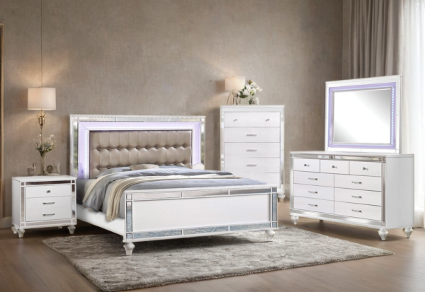 Blanca2 White Bedroom Set Queen, King - Image 2