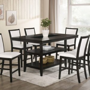 Condor White - Counter Height Table & 6 Chairs