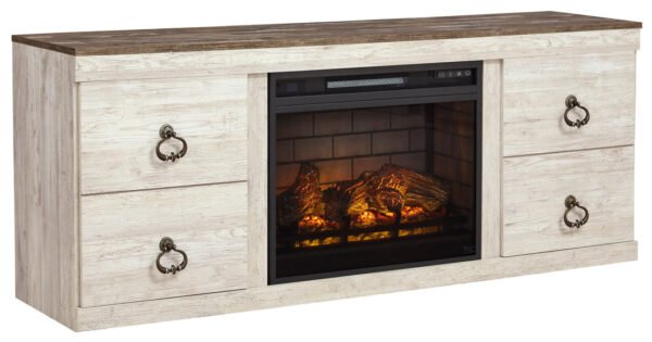 EW0267-268 - TV Stand w/Fireplace 60" L - Image 2