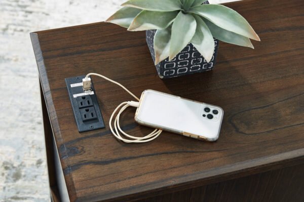 T310-217 Side End Table (USB Ports/Power Outlet) - Image 2