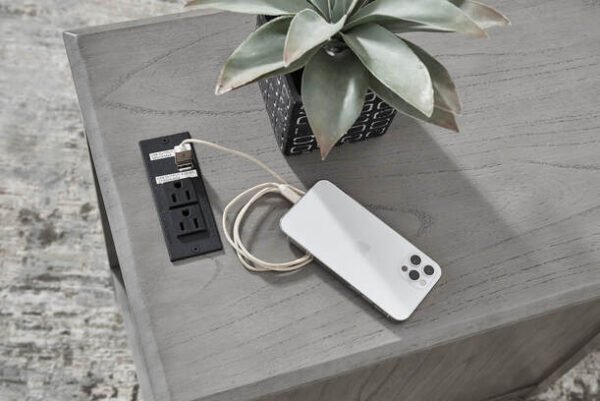 T310-417 Side End Table (USB Ports/Power Outlet) - Image 2