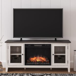 W287-68 TV Stand W/Fireplace 60" L