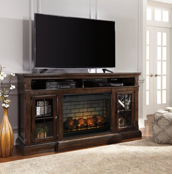 W701-88 TV Stand w/Fireplace 72"L