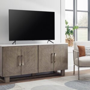 W854-68 TV Stand 68"L (MARBLE TOP)